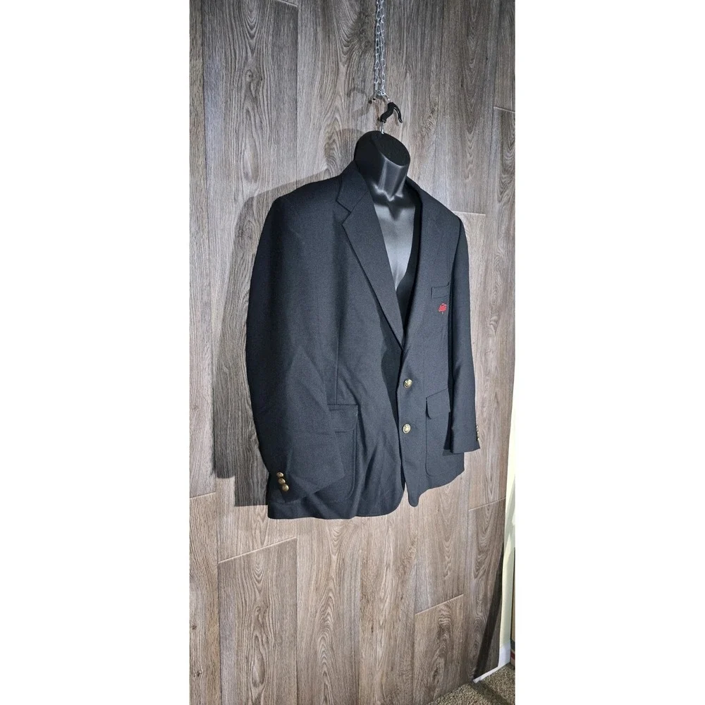 RMC Coca-Cola Blazer Mens 44 Regular Black Gold‎ Button New with Tags